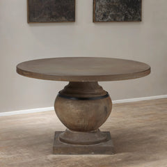 Marcus Solid Wood 4 Seater Round Dining Table