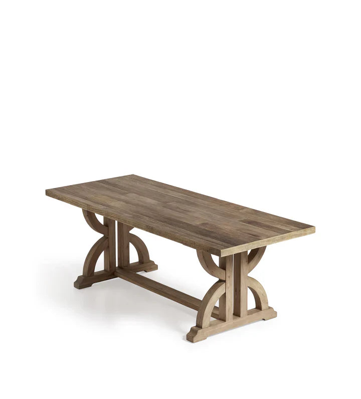 Temps Hourglass Wooden 6 Seater Dining Table