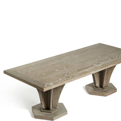 Zeitlos Solid Wood Rectangular 6 Seater Dining Table