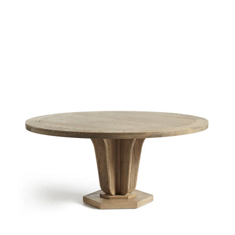 Zeitlos Solid Wood 6 Seater Round Dining Table