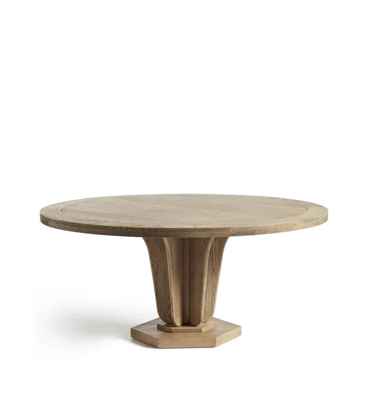 Zeitlos Solid Wood 6 Seater Round Dining Table