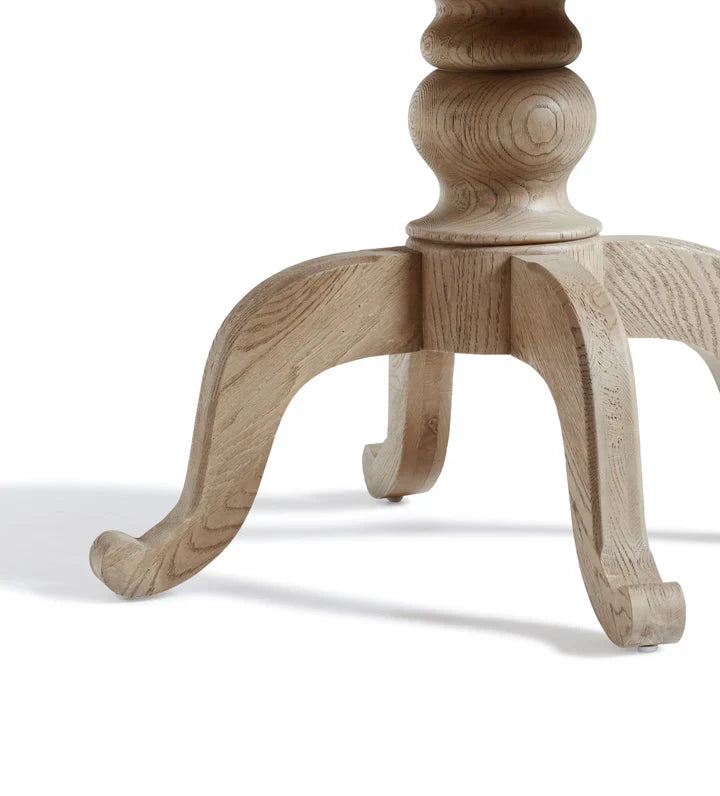 Adele Solid Wood 6 Seater Round Dining Table