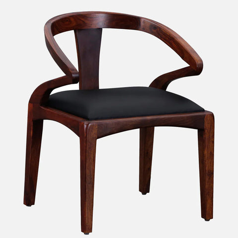 Classic Sheesham Wood Arm Chair In Honey Oak Finish