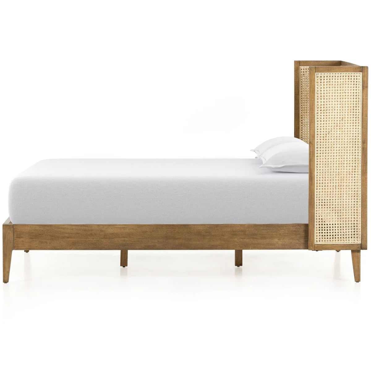 Viola Luxury Solid Wood Rattan Cane Bed - All Sizes