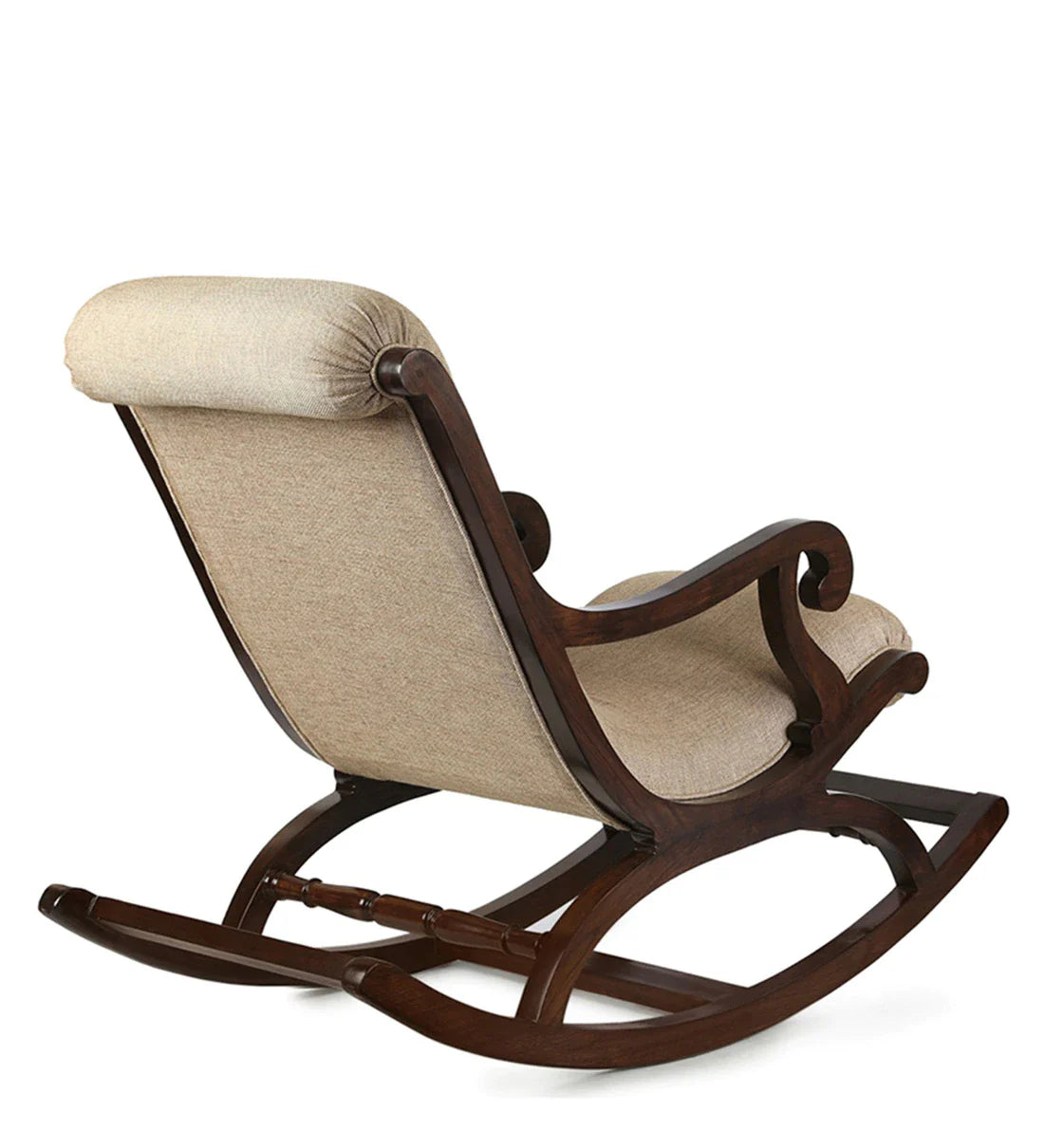 Modern Solid Wood Arm Chair in Walnut Colour
