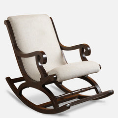 Modern Solid Wood Arm Chair in Walnut Colour