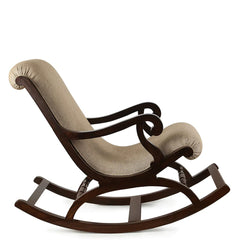 Modern Solid Wood Arm Chair in Walnut Colour