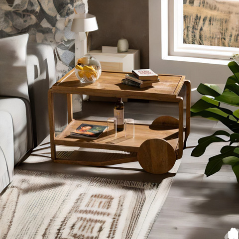 Modern Solid Wood Coffee Table