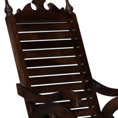 Classic Sheesham Wood Rocking Chair in Provincial Teak Finish