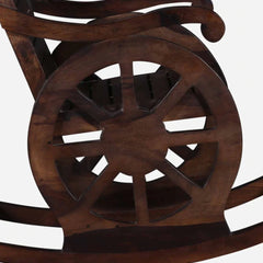 Classic Sheesham Wood Rocking Chair in Provincial Teak Finish