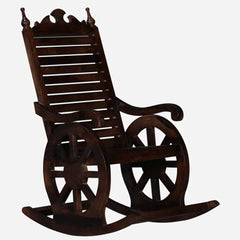 Classic Sheesham Wood Rocking Chair in Provincial Teak Finish