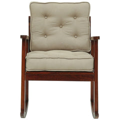 Modern Solid Wood Rocking Chair in Honey Oak Finish