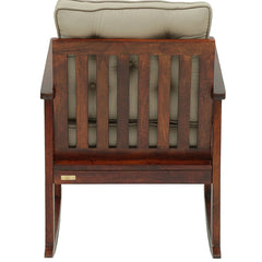 Modern Solid Wood Rocking Chair in Honey Oak Finish