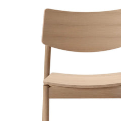 Modern Solid Wood Dining Chair - Black Finish