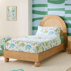 Rattan Kids Bed In Natural Finish