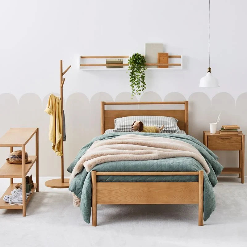 Natural Solid Kids Bed
