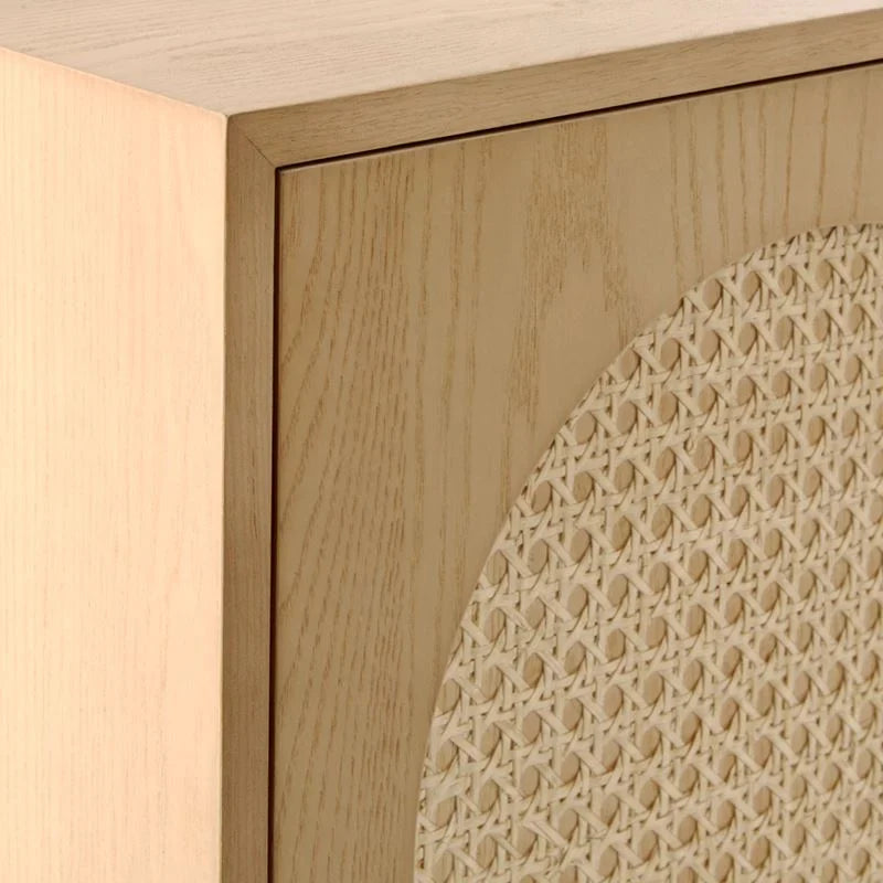 Rattan Kids Bedside Table In Natural Finish