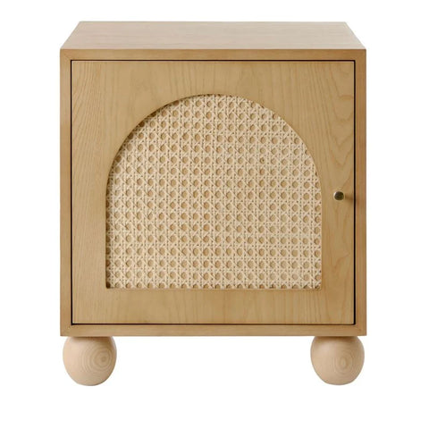 Rattan Kids Bedside Table In Natural Finish