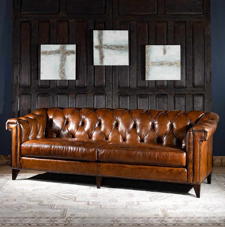 Seville Leather Chesterfield Sofa