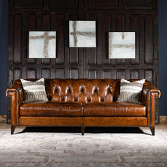 Seville Leather Chesterfield Sofa