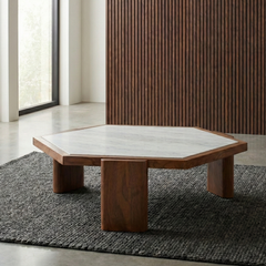 Aura Premium Natural Wood Coffee Table