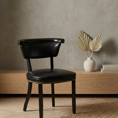 Raven Luxe Accent Leather Dining Chair