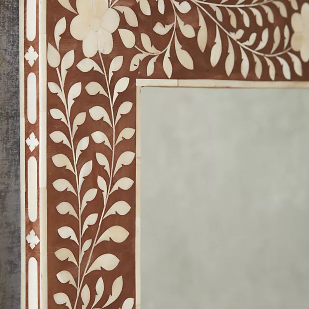 Arina Bone Inlay Floor Length Mirror