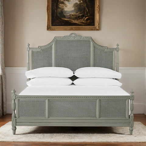 Jean French Vintage Rattan Bed– All Sizes