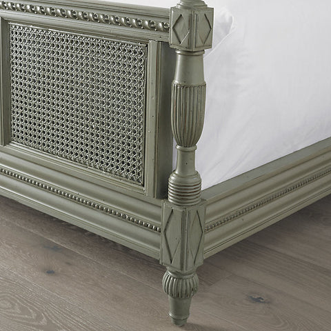 Jean French Vintage Rattan Bed– All Sizes