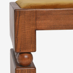 Marcel Velvet Cushioned Vintage Bench