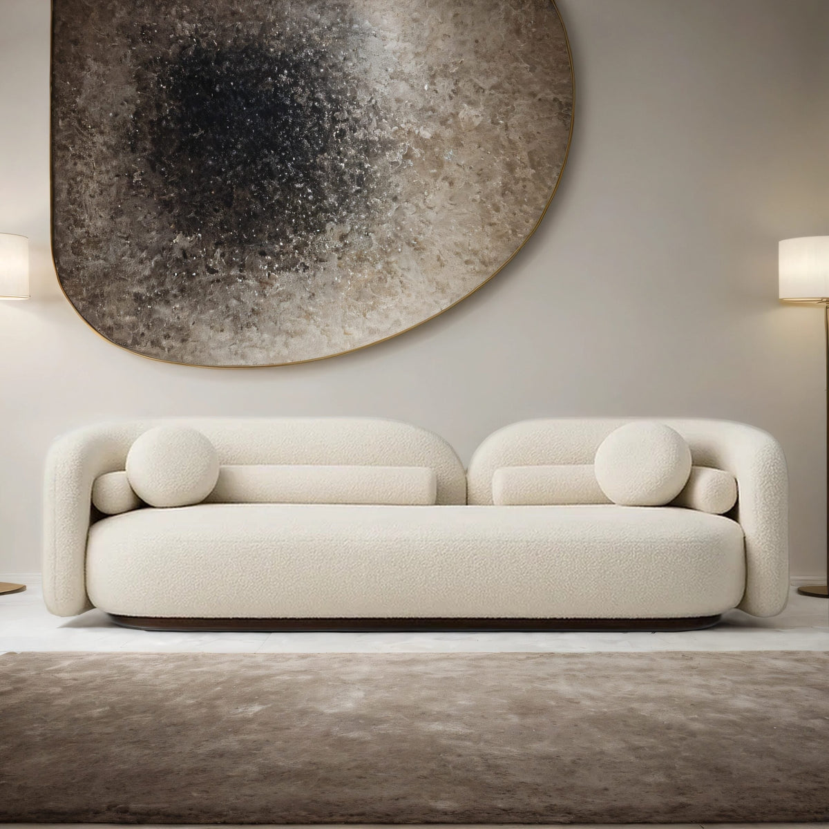 Casablanca Luxury 3- Seater Boucle Sofa