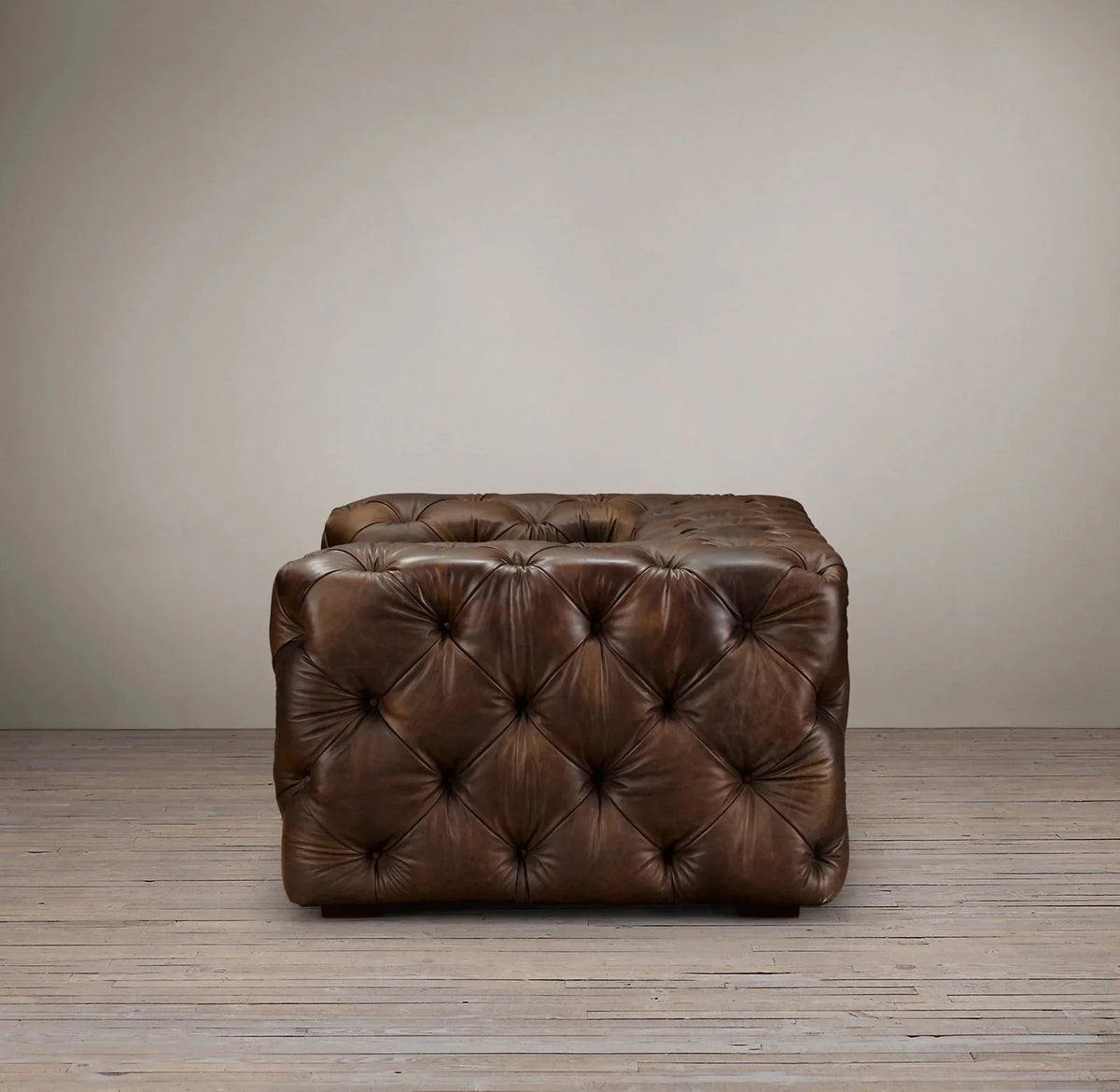 Lidah Chesterfield 3- Seater Leather Sofa