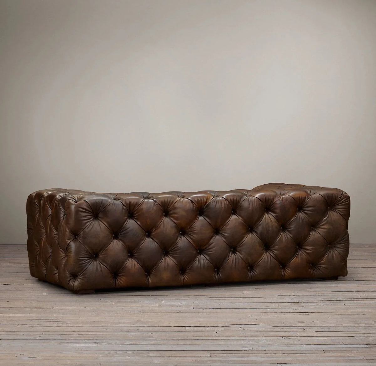 Lidah Chesterfield 3- Seater Leather Sofa