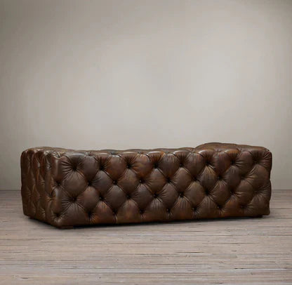Lidah Chesterfield 3- Seater Leather Sofa
