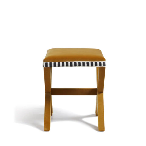 Calla Designer Velvet Ottoman