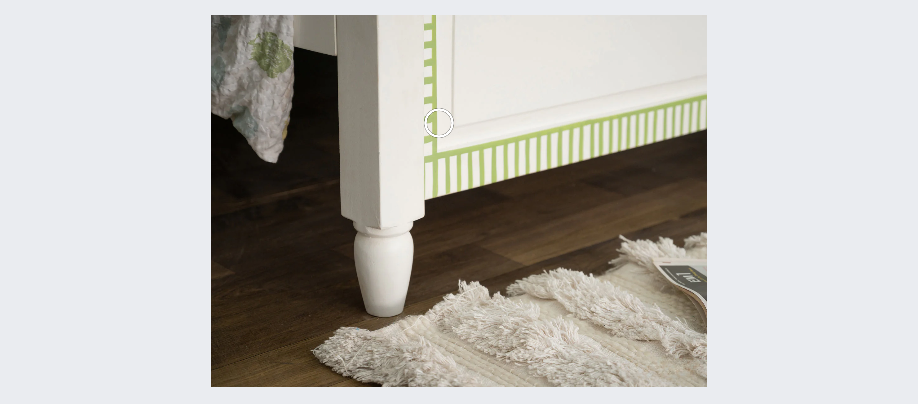 Jaipuri Hand Painted Solid Wood Poster Bed