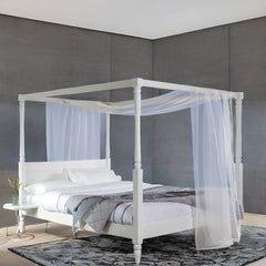 French Solid Acacia Wood Poster Bed