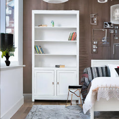 Modern  Mango Wood Honey Bookcase