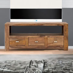 Wooden TV Unit Natural Finish | 35 Kg