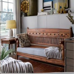 Modern Luna Stylish Solid Sheesham Wood Seating Bench