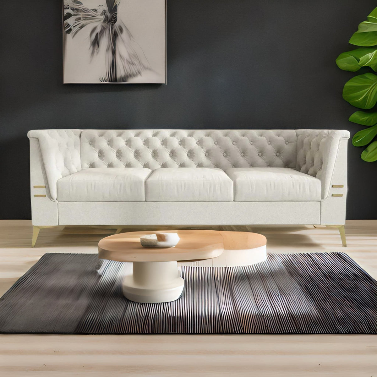 Fabric Three Seater Sofa for Cozy Living Rooms