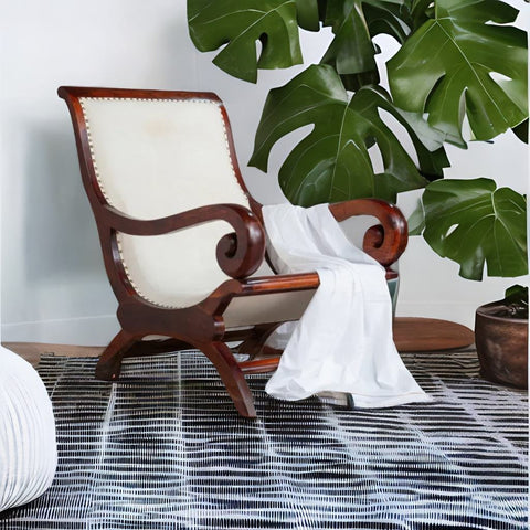 Modern Embony Premium Wooden 1 Seater Chair