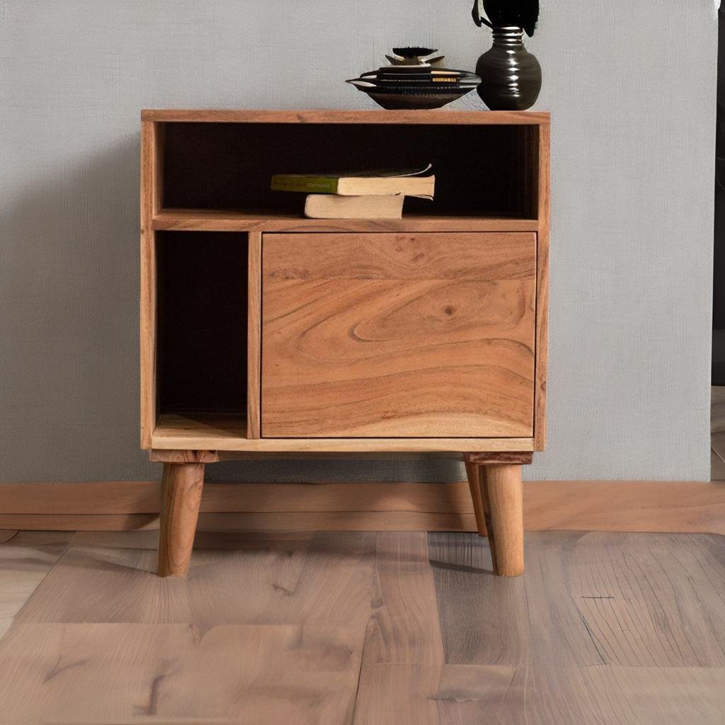 Modern Hawkin Wooden Bedside Table