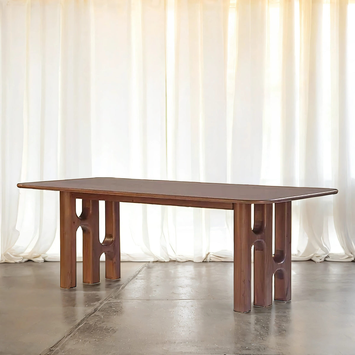 Ambre Acacia Wood 8 Seater Dining Table