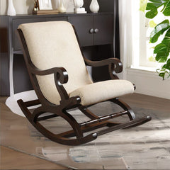 Modern Solid Wood Arm Chair in Walnut Colour
