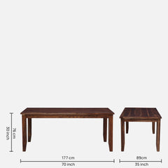 Modern Solid Wood 8 Seater Dining Table Set