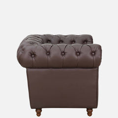 Chesterfield Leatherette One Seater Couch