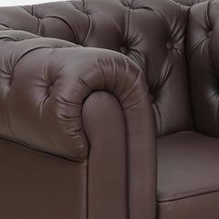 Chesterfield Leatherette One Seater Couch