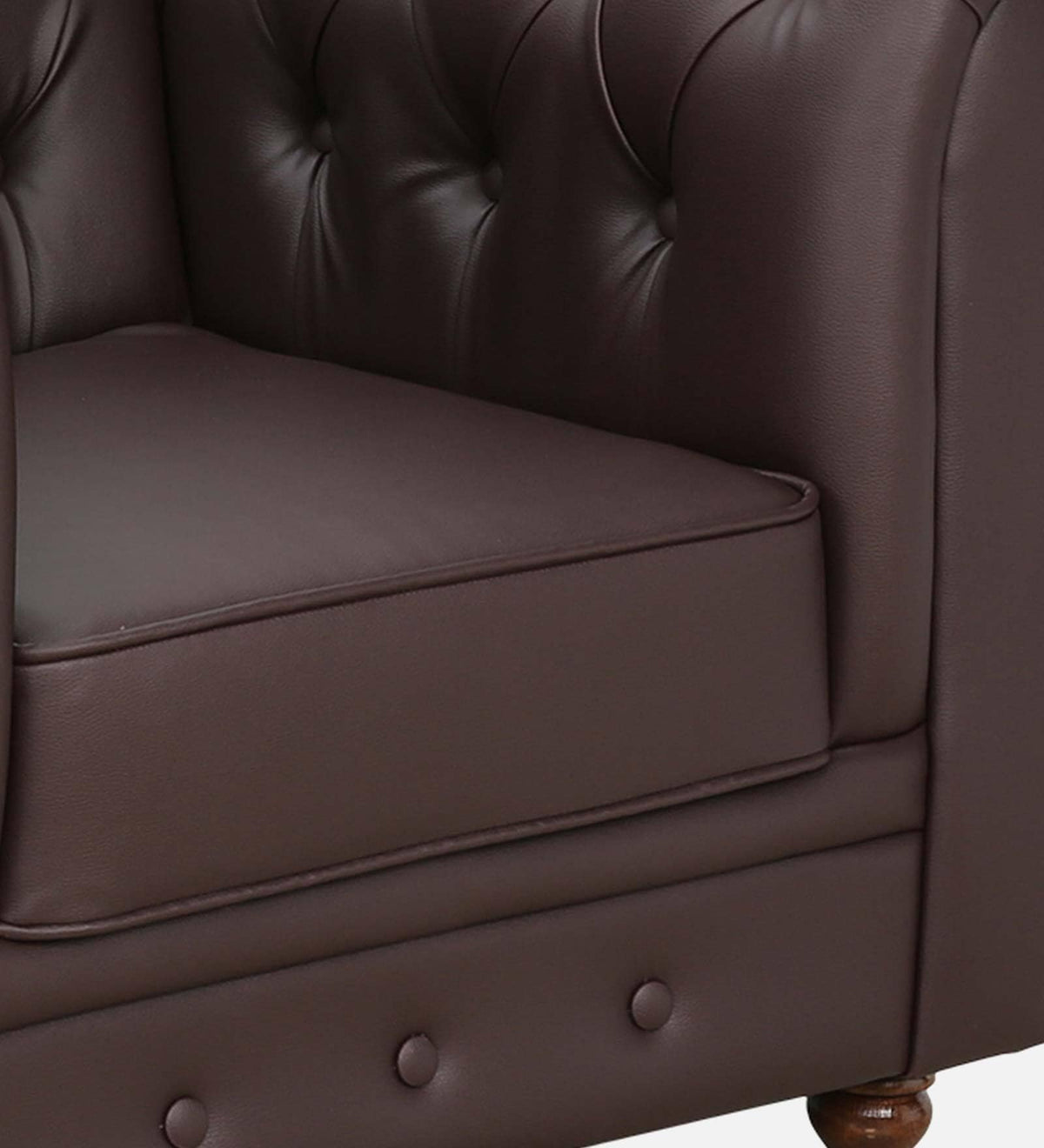 Chesterfield Leatherette One Seater Couch