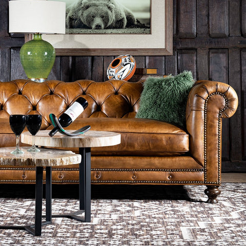 Classic Comfort - Chesterfield Leather Sofa
